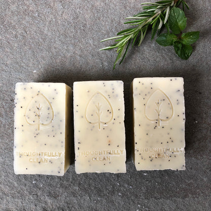 rosemary mint scrub body bar